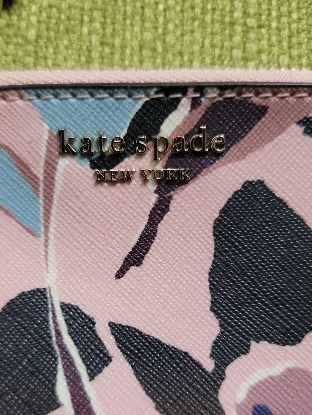 kate spade Pink Floral Card Case Keychain